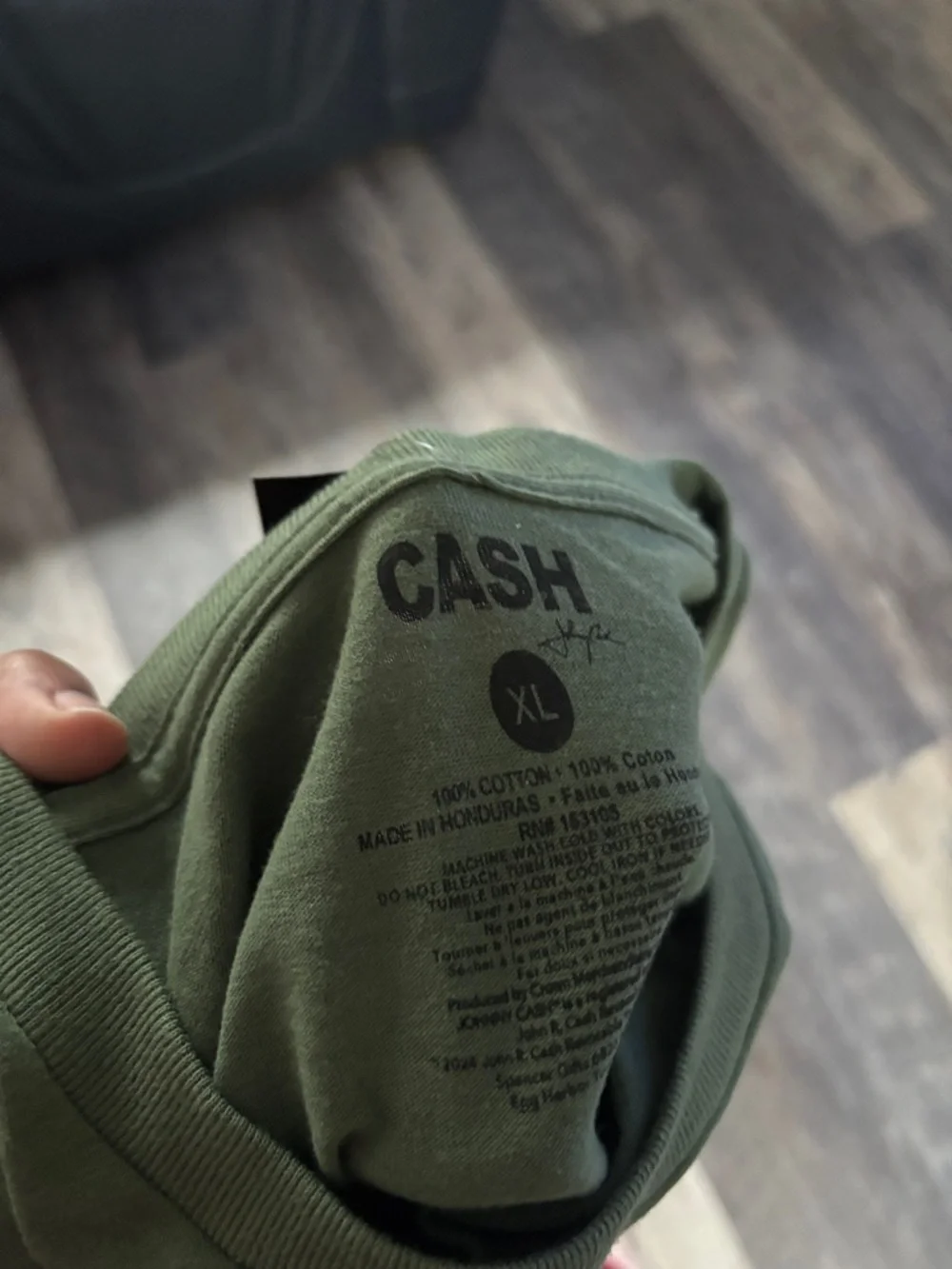 Spencer's Olive Green Tee with Pink Graphic - Picture 3 of 3
